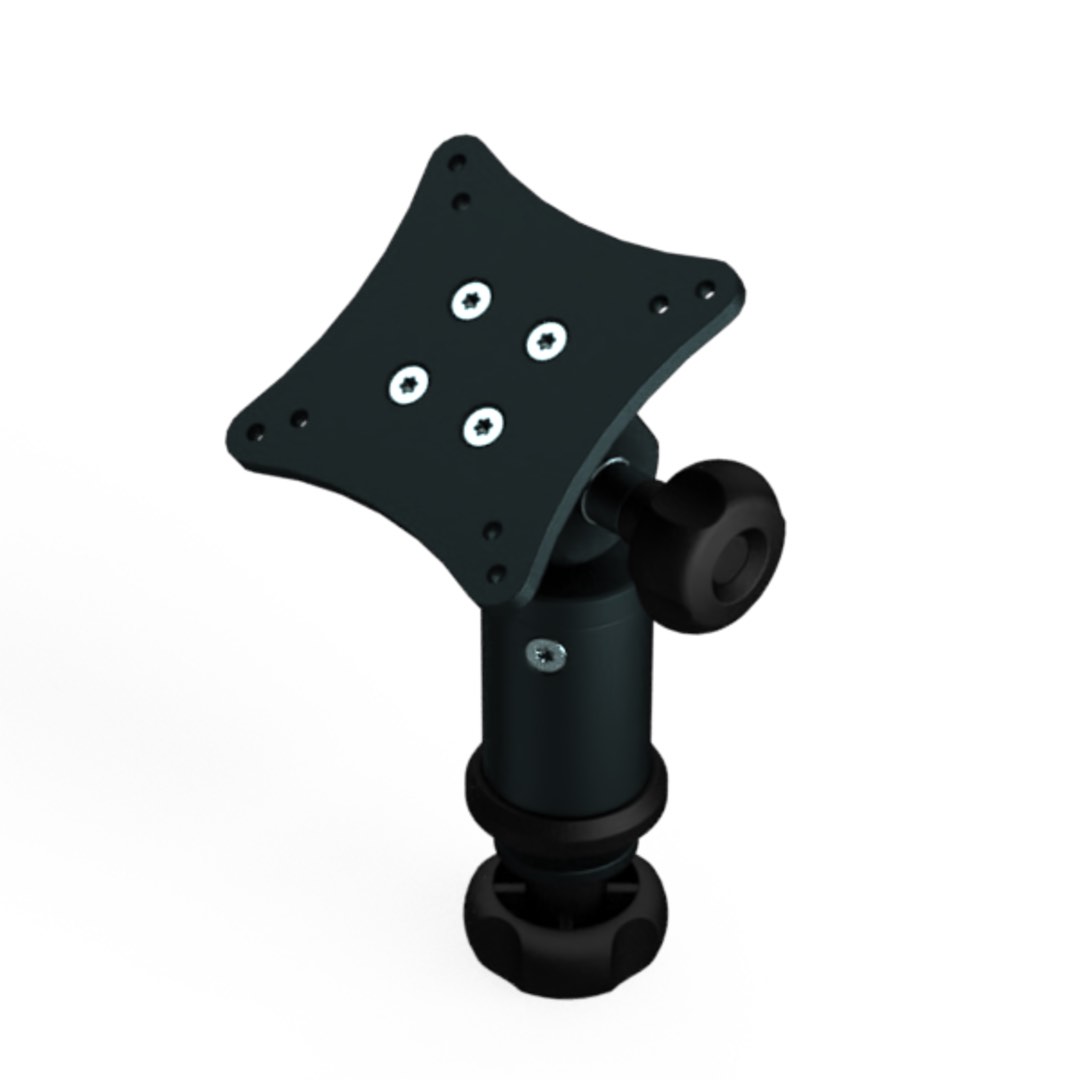 Zahngelenk auf Säule 60mm, mit VESA-Platte