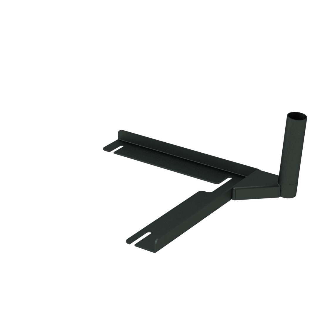 Basis Laptop-Halterung für Volkswagen T5 und T6 mit Einzelsitz