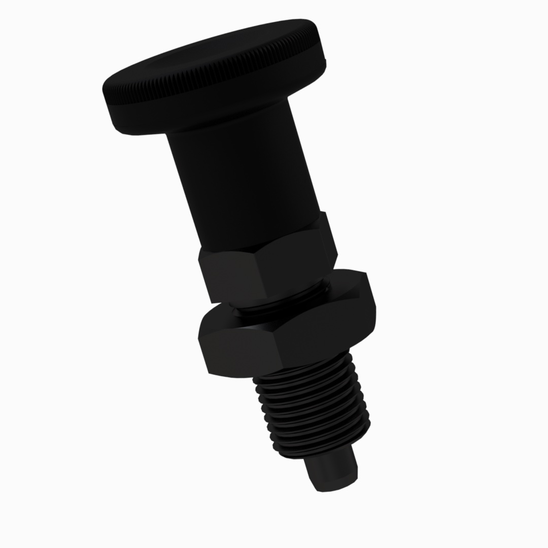 Rastbolzen am Standrohr für Schwenkarm mit Rastnut