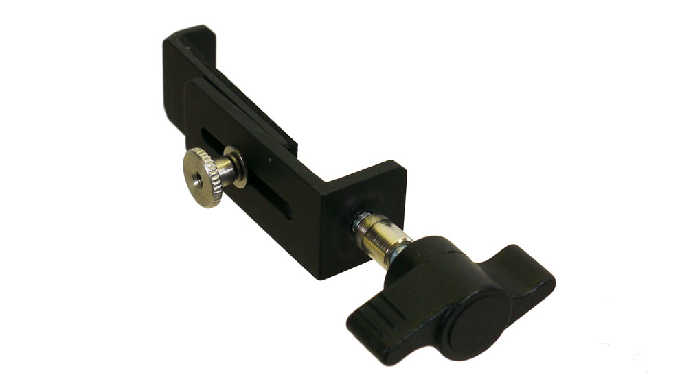 Notebook-Niederhalter für Verstellschlitz, Höhe 50-70 mm