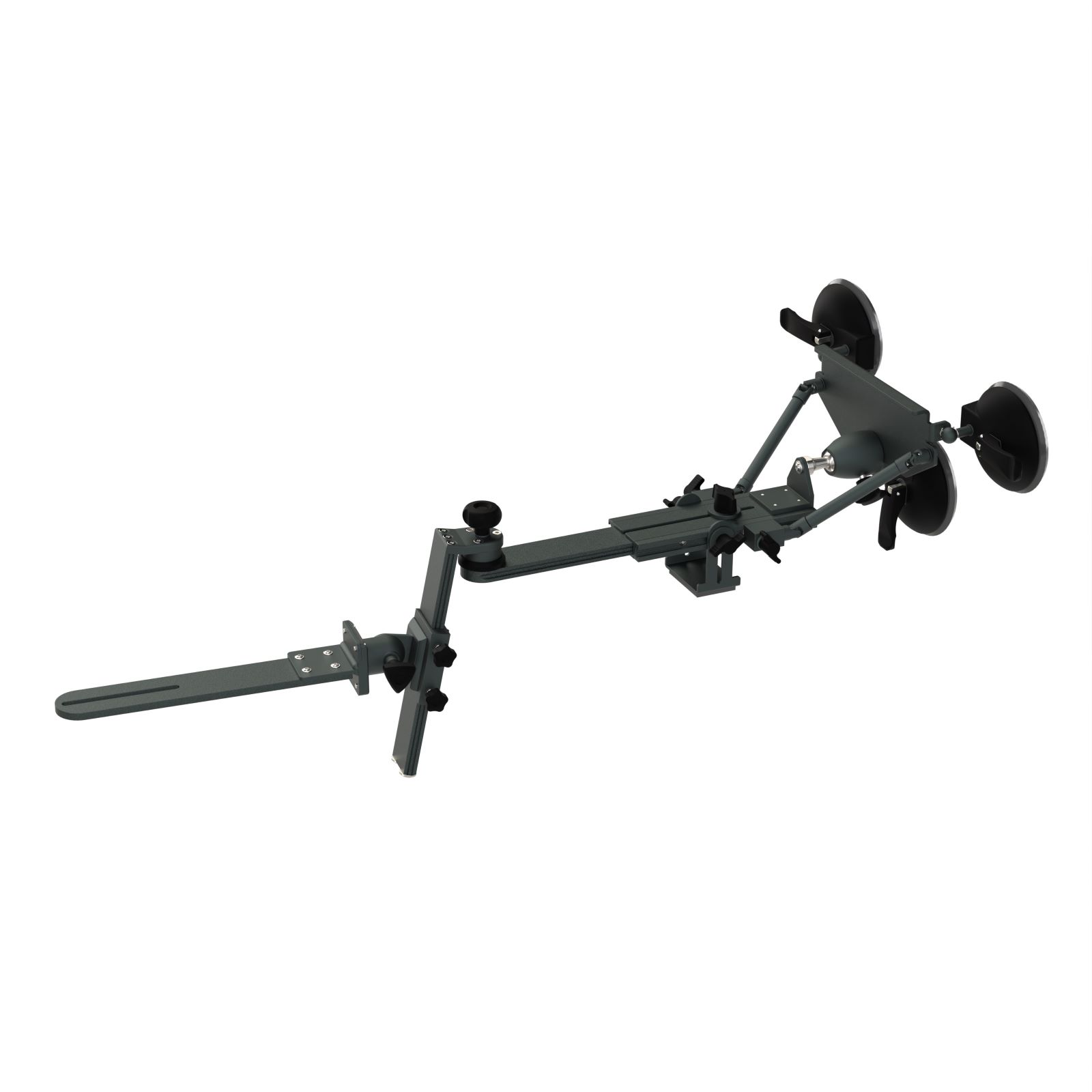 3-Punkt-Silikon-Saughalter für LKW mit Höhenverstellung der Laptop-Platte