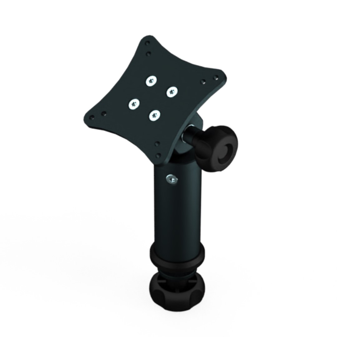 Zahngelenk auf Säule 100mm, mit VESA-Platte