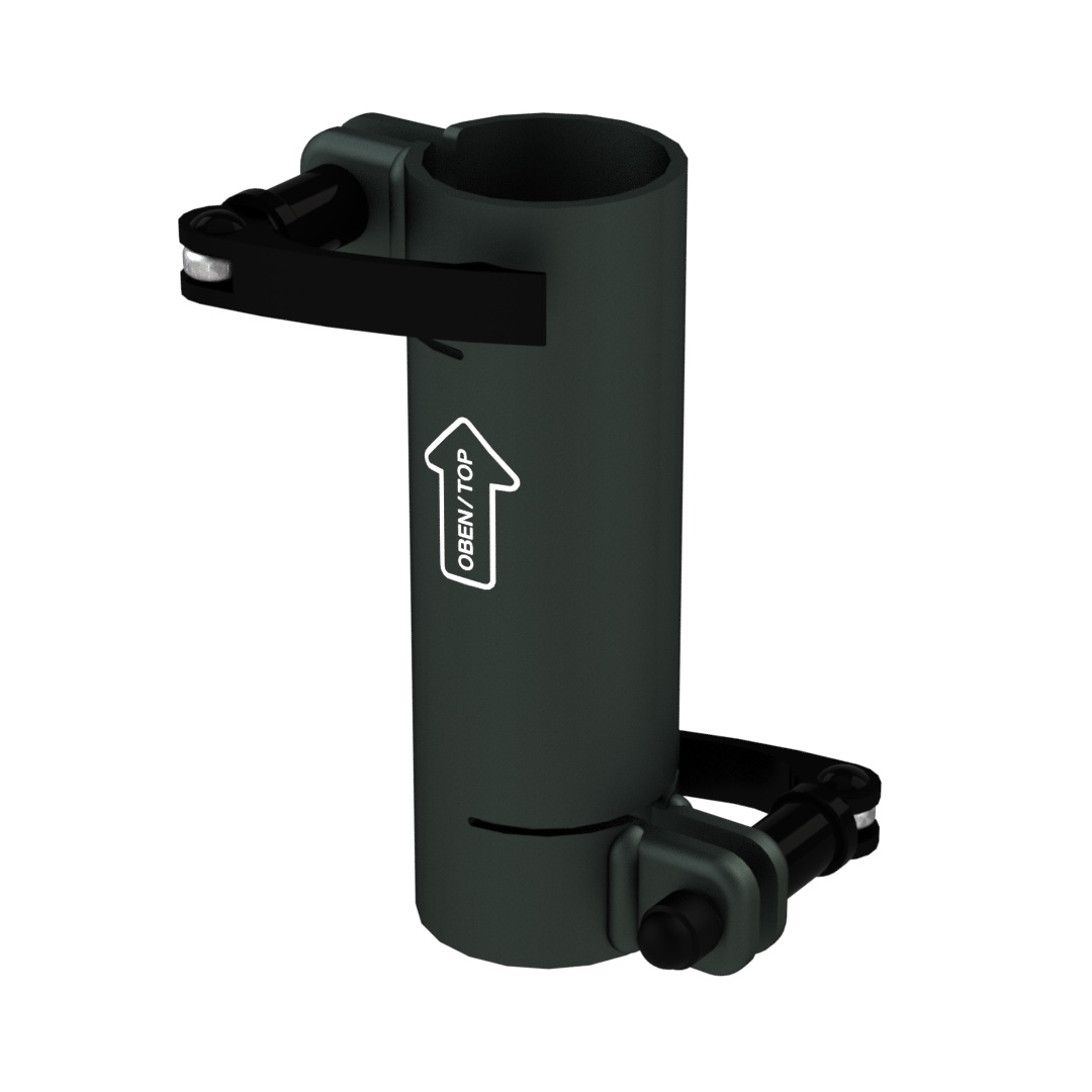 Standrohr 150 mm gerade mit 2 Exzenterhebeln für Laptop-Halterung