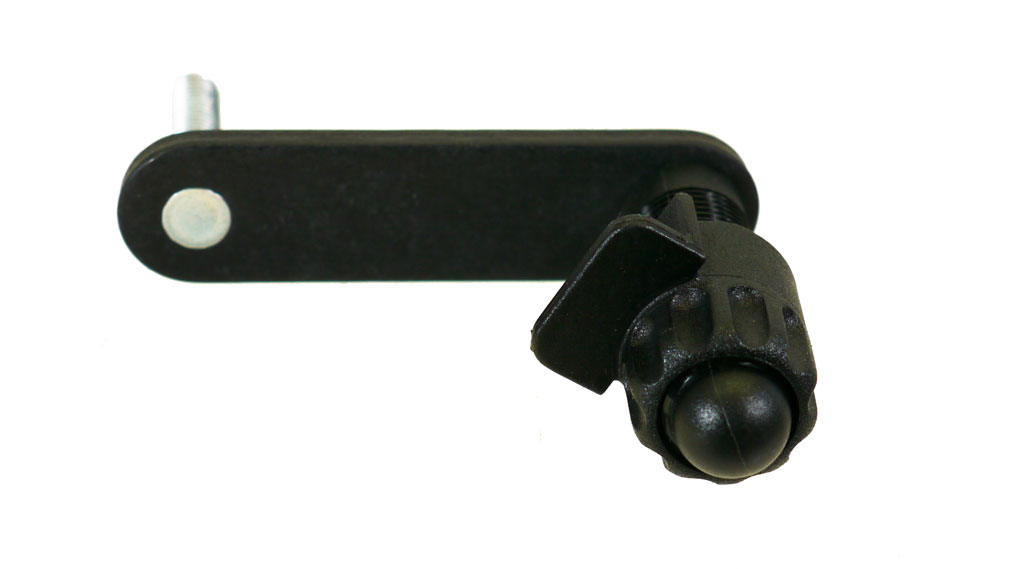 Einstellschiene 60 mm mit Haltesäule 45 mm, ohne Flügelmutter