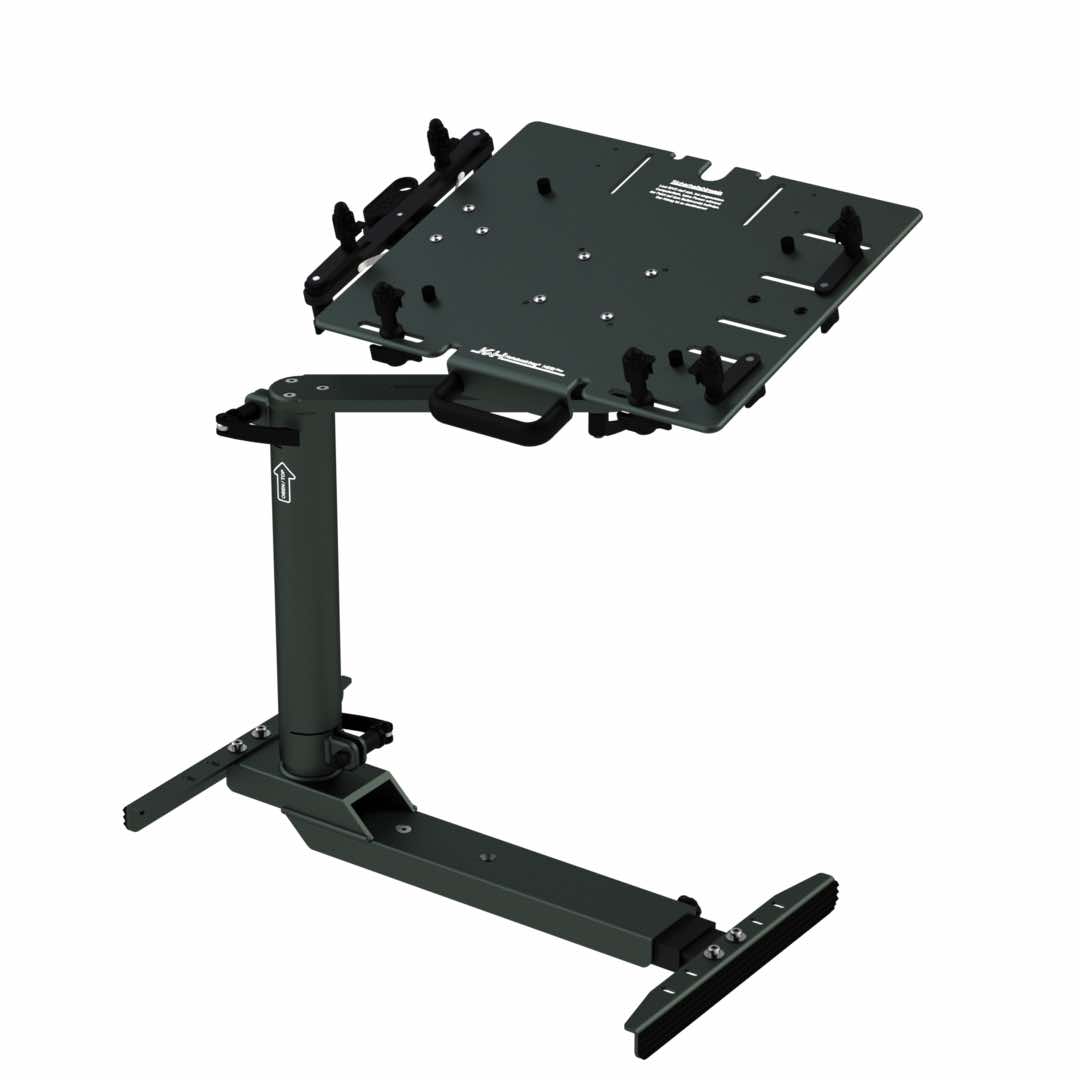 Laptop-Haltesystem Notebookboy® MEDI-PLUS auf Einspreizbasis mit Standrohr 300 mm