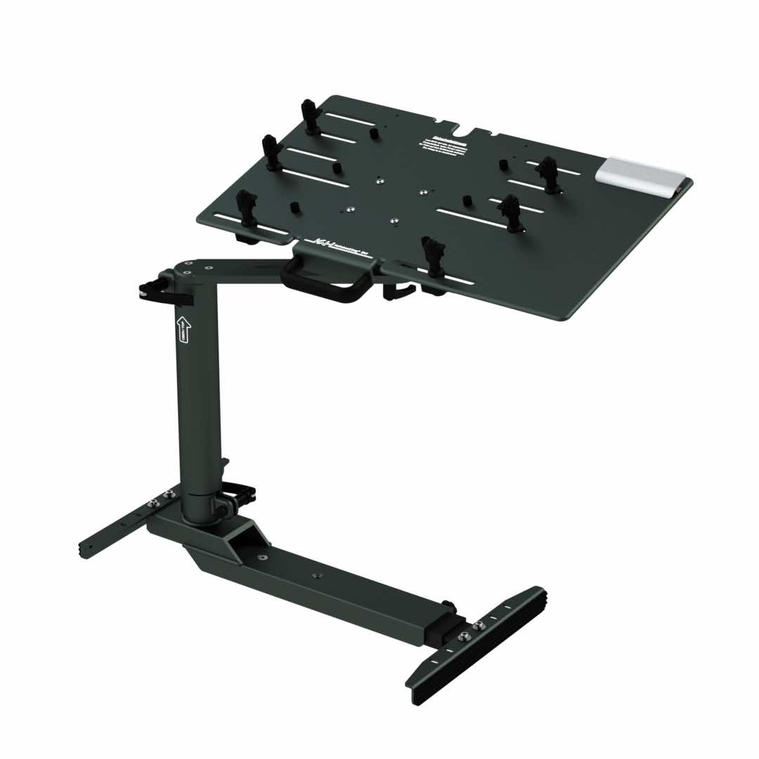 Laptop-Haltesystem Notebookboy® UNI auf Einspreizbasis mit Standrohr 300 mm