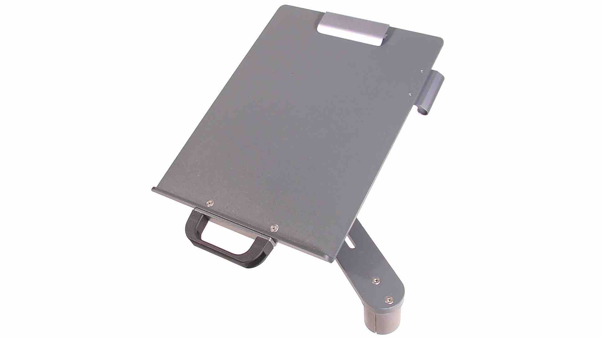 Schreibplatte A4 für Laptophalter mit Schwenkarm, Papierklemme und Stifthalter