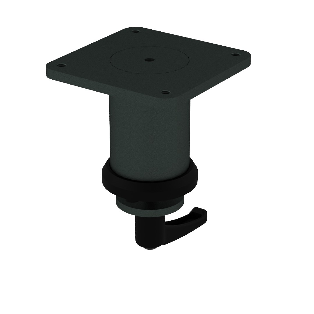 Adapter für Platte Laptop-Halterung 60x60, Zapfen 50 mm lang, ohne Neigung