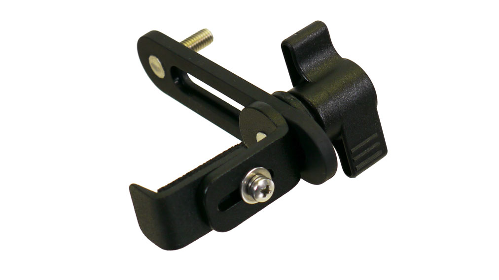 Einstellschiene 75 mm mit Senkschlitz und Niederhaltewinkel 15 mm