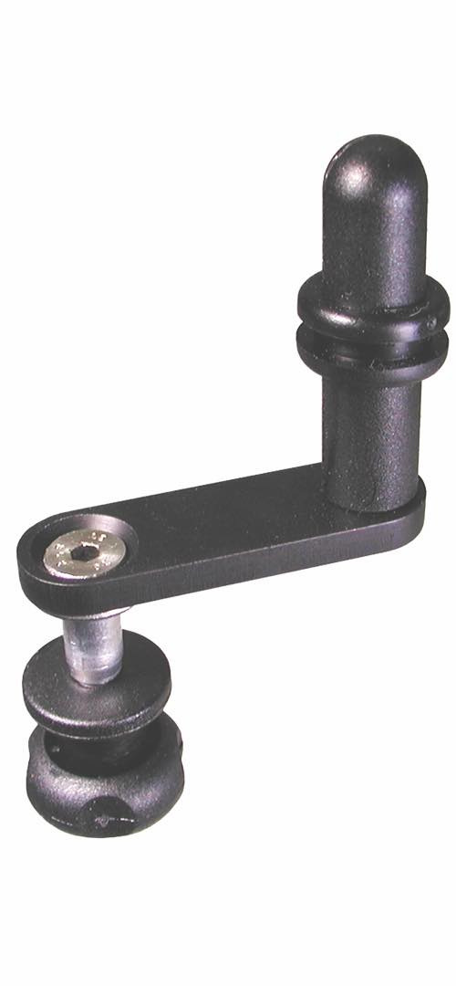 Einstellschiene 60 mm mit Haltesäule 45 mm und Flügelmutter