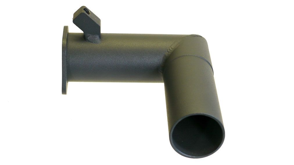 Aufnahmerohr 90 Grad für trennbare Einschraubbasis für Notebook-Halterung