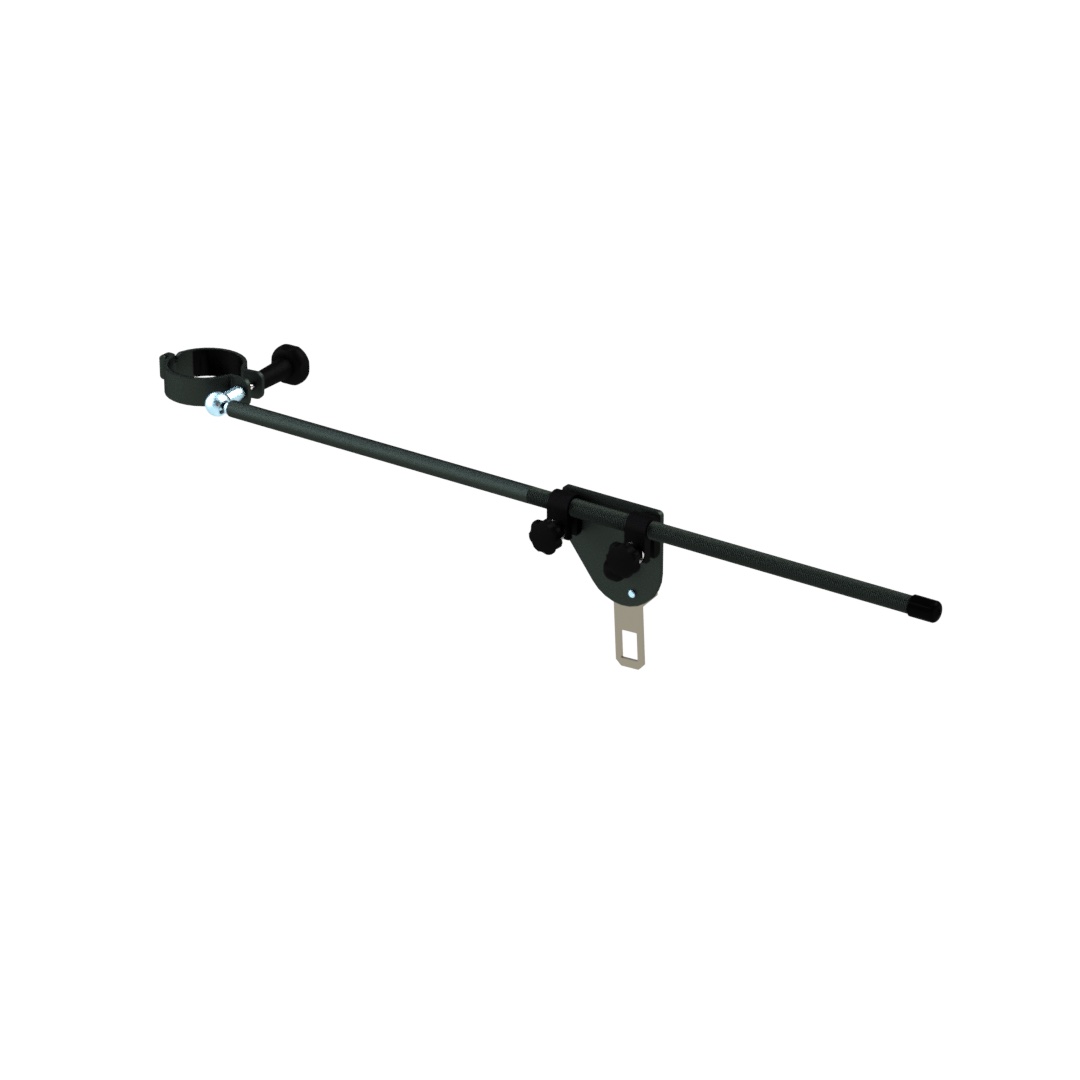 Stützstange Länge 550 mm mit Kugelgelenk und Gurtschlosszunge