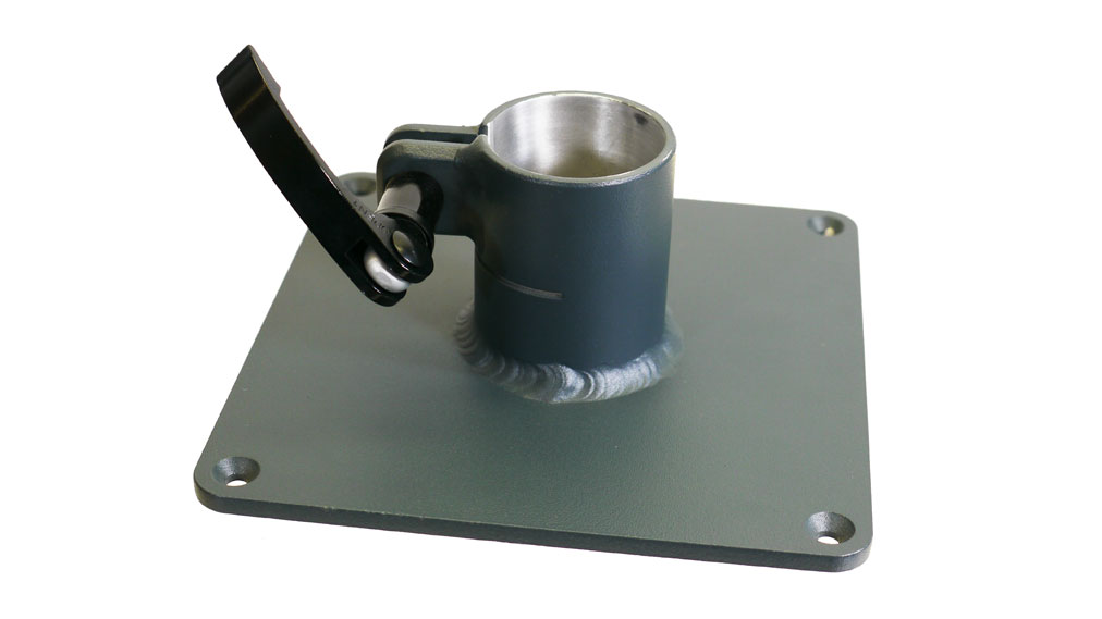 Basisplatte 160x160 mit Klemmrohr für Laptop-Halterung