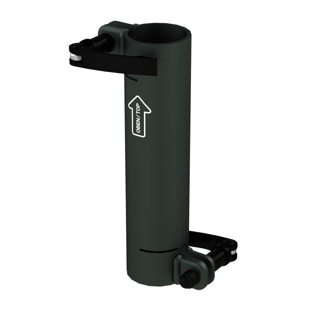 Standrohr 200 mm gerade mit 2 Exzenterhebeln für Laptop-Halterung