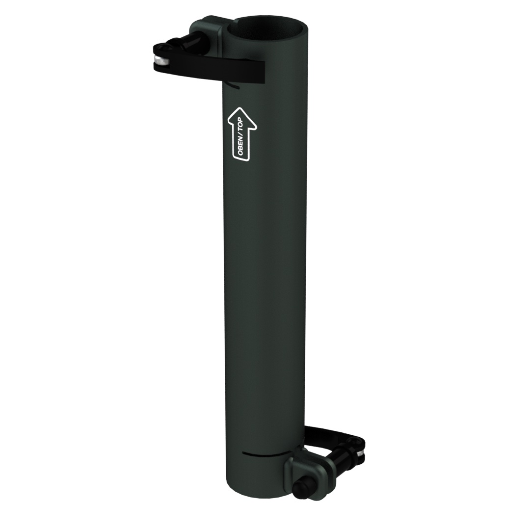 Standrohr 300 mm gerade mit 2 Exzenterhebeln für Laptop-Halterung